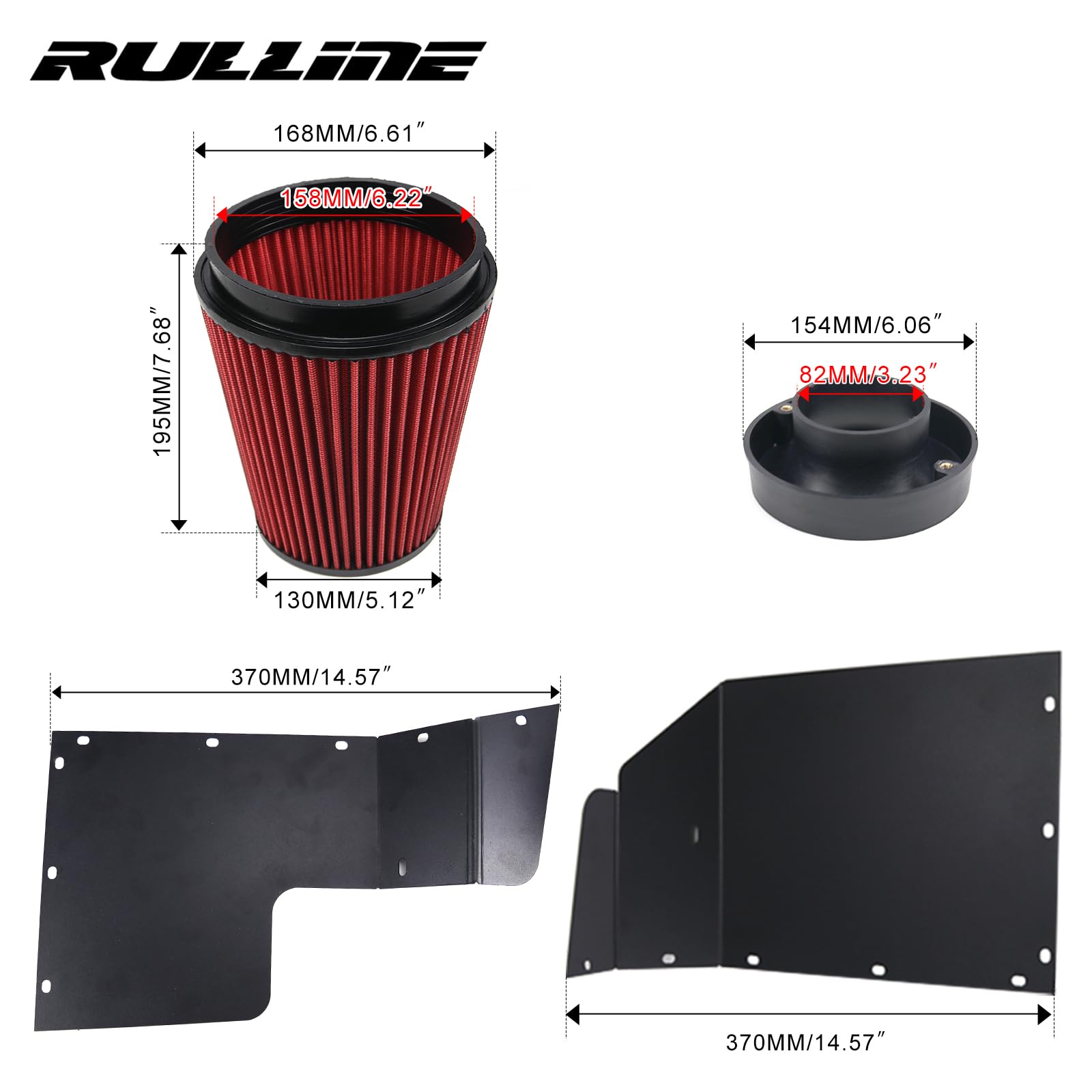 RULLINE Air Intake System Cold Air - Key Features