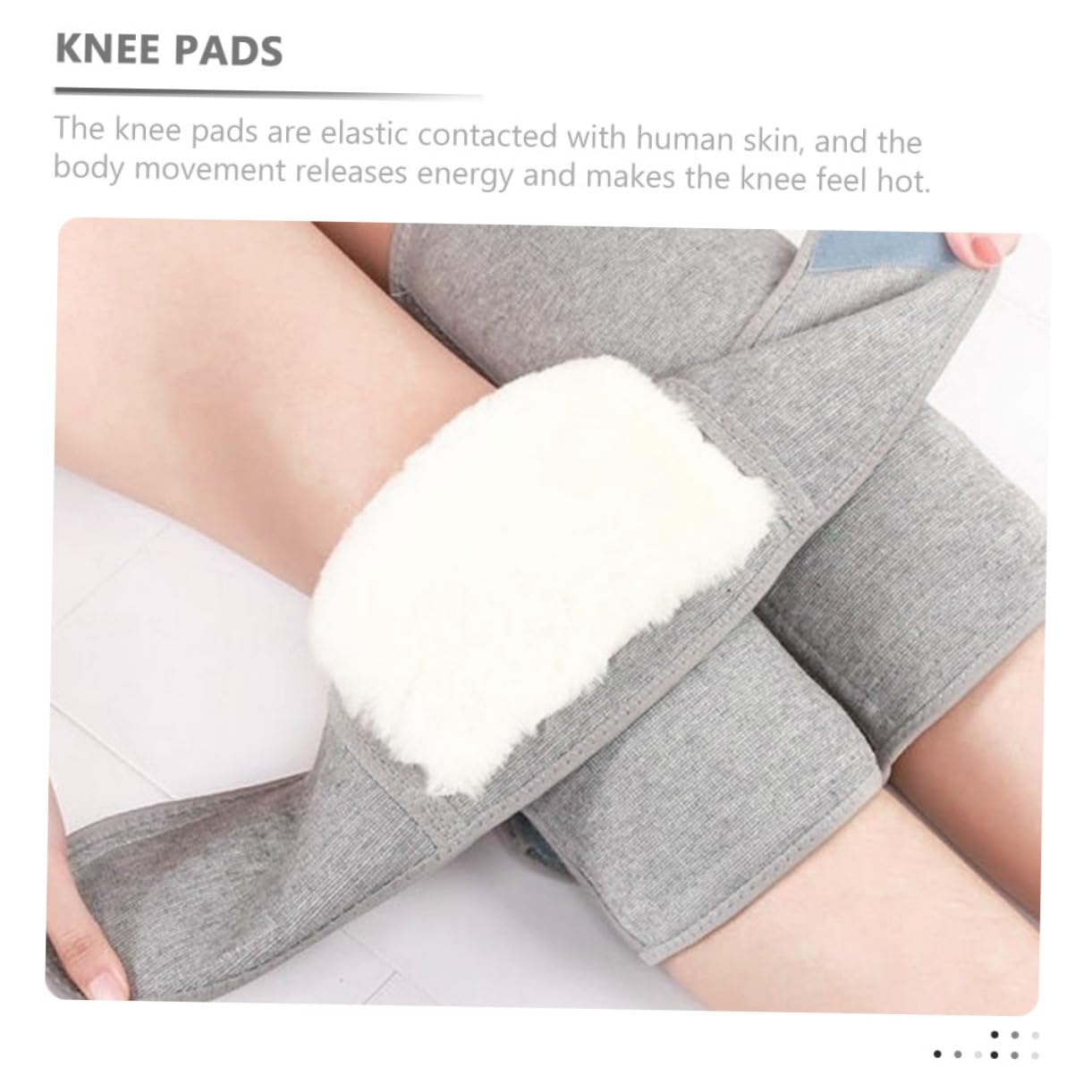 GOOHOCHY Comfortable Warm Knee Pads Durable Outdoor Support Sleeve for Winter Xl Brace for Knee Pain