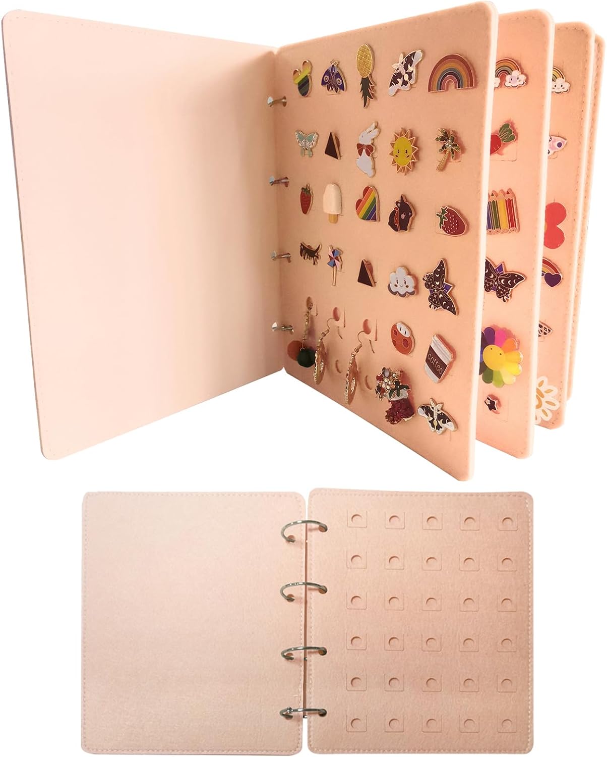 Winmany Felt Jewelry Organizer Book Pin Brooch Collection