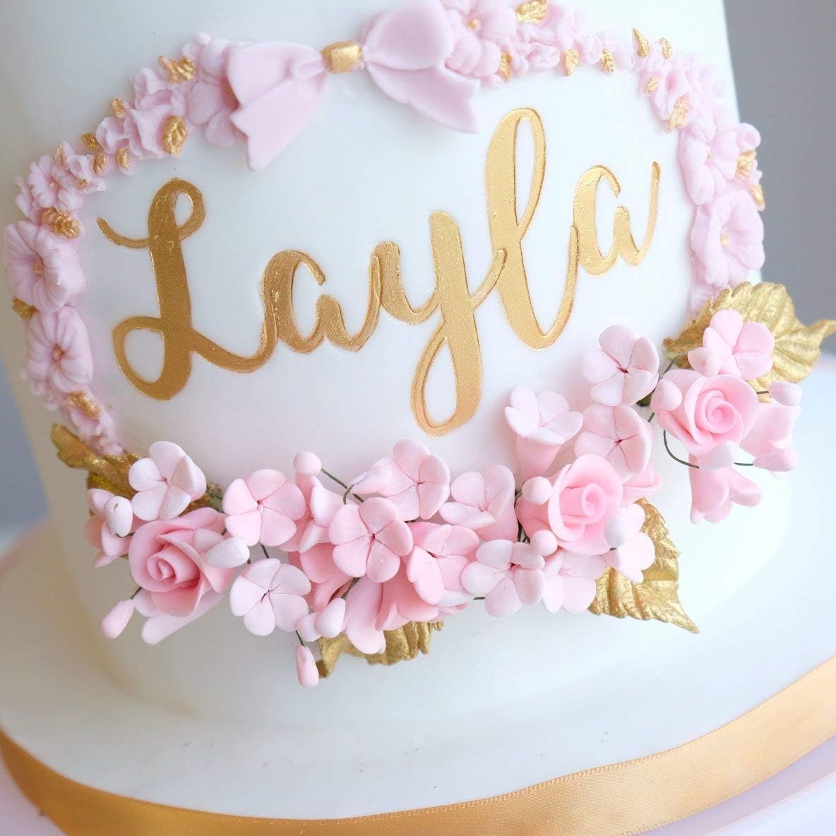 Sweet Stamp by AmyCakes Plastic Handwritten-Style Uppercase and Lowercase Letters for Embossing Cakes