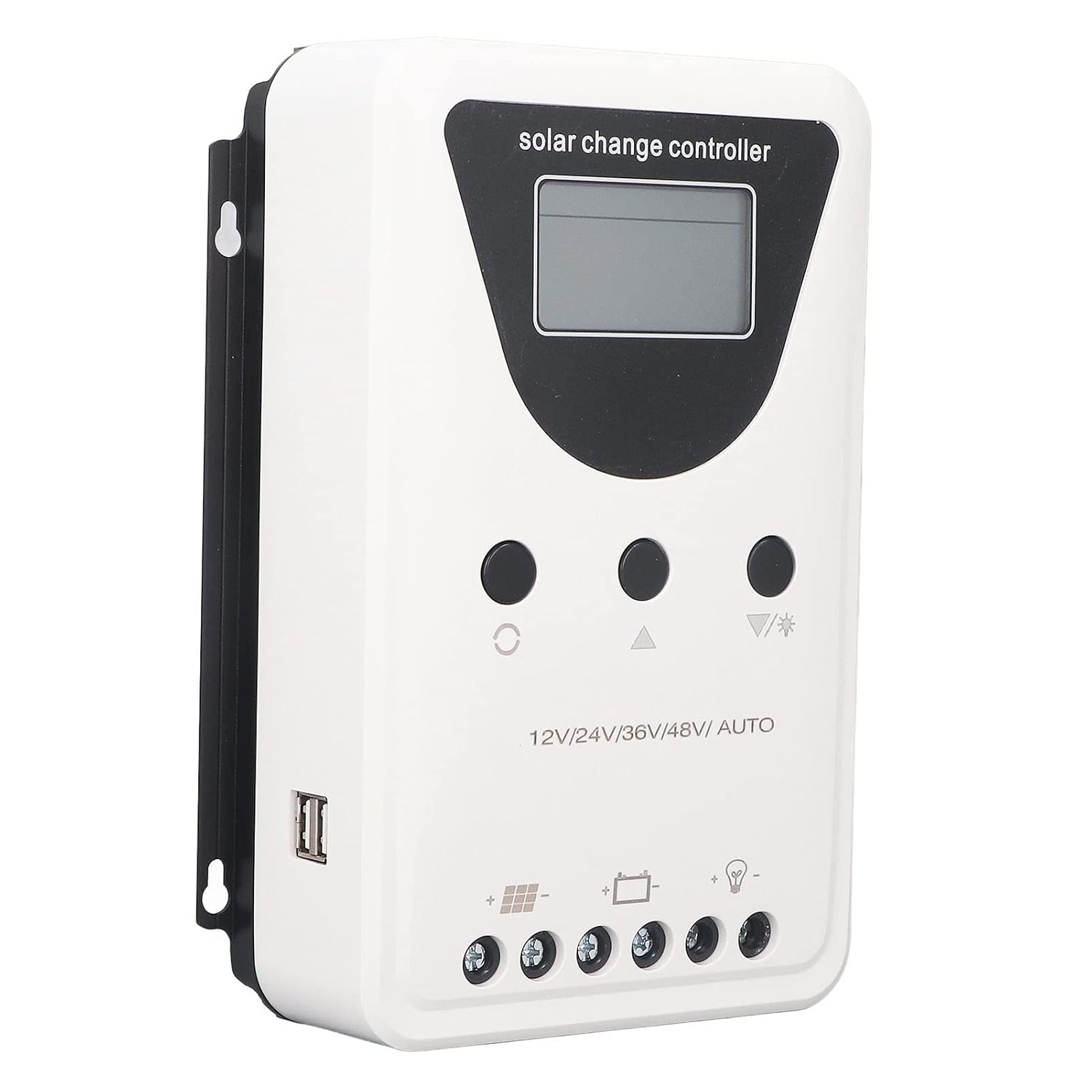 Controlador de carga solar MPPT, detección automática de 48 V, 36 V, 24 V, 12 V, regulador de panel solar con pantalla LCD, lote de soporte, impulso, flotación, carga de ecualización 100A