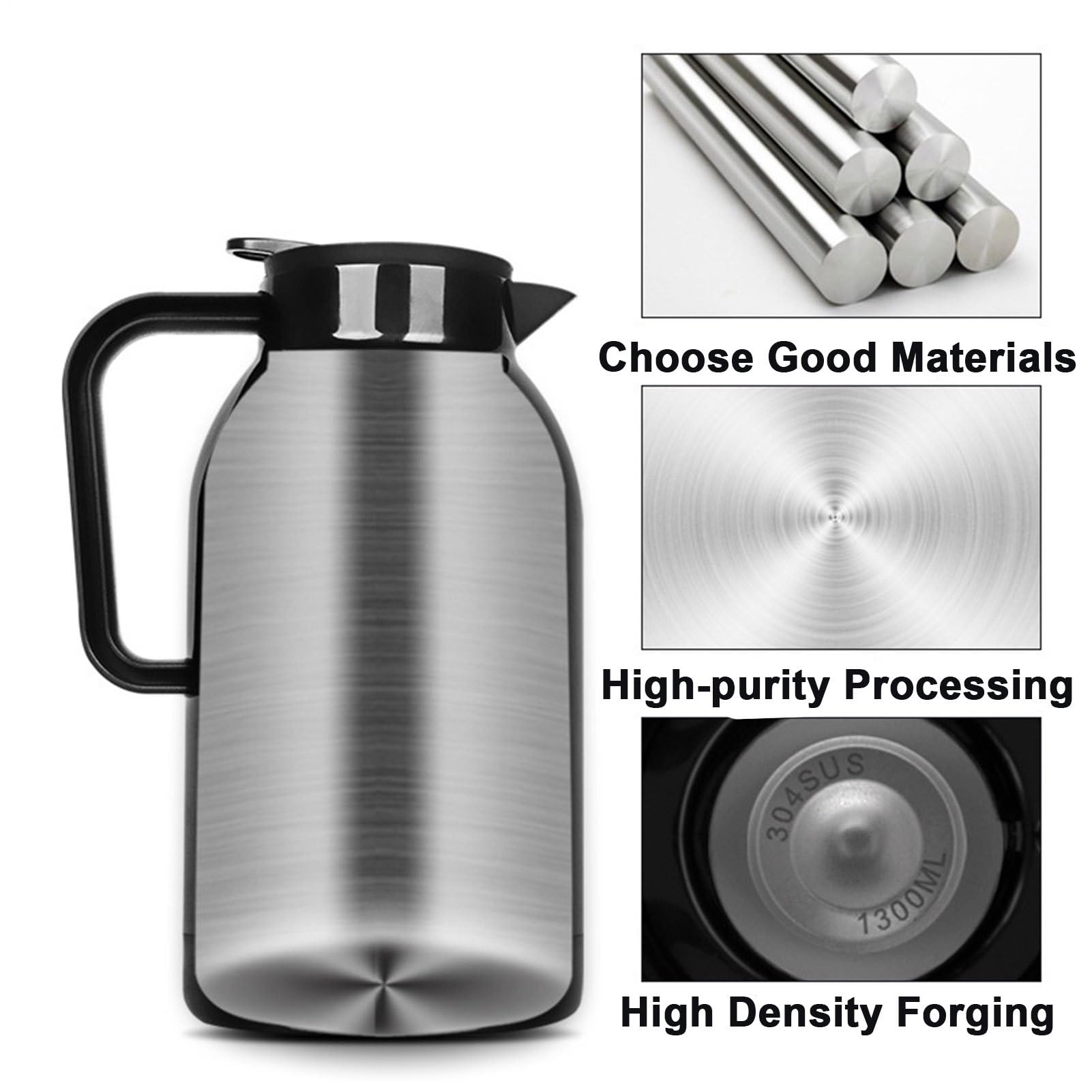 Hervidor de coche 1150 ml 12 V/24 V antifugas | Calentador de agua para té | y café en viaje – para té, café, leche, fideos instantáneos, viajes, viajes diarios, camping, senderismo