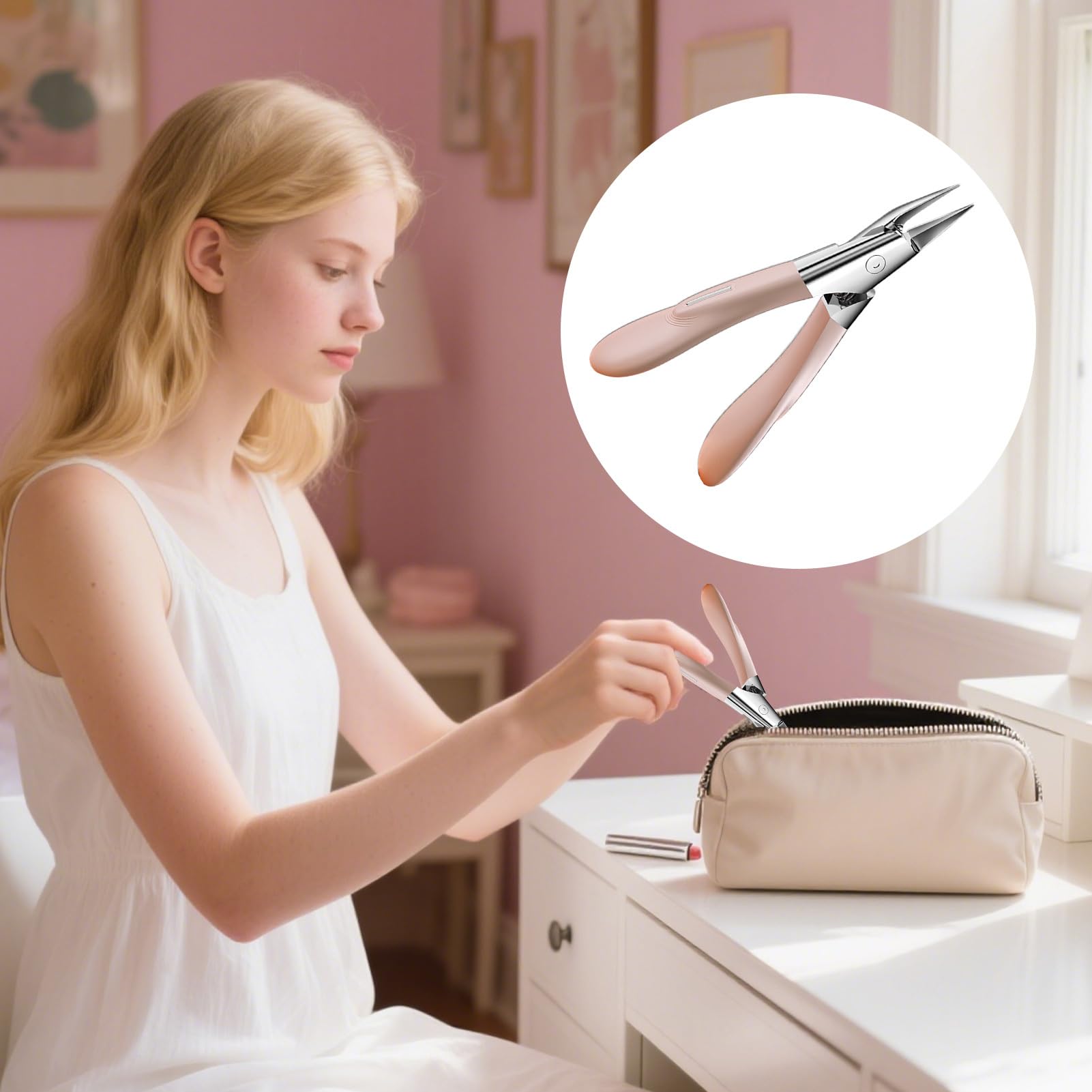 Abgewinkelte Nagelknipser Edelstahl Präzision Ergonomischer Schneider | Ergonomische Zangen Für Dicke Nägel Für Damen Fuß Hand Verdickte Nagelhaut Maniküre Pediküre