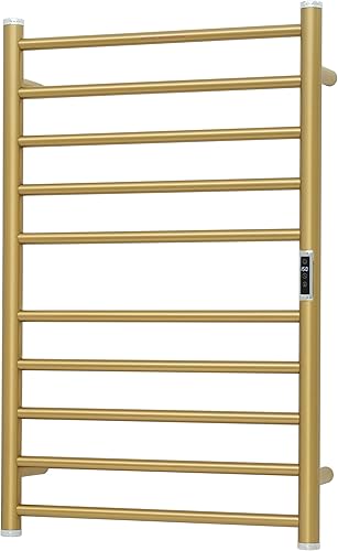 Miniatura 22 de Toalleros térmicos para baño, calentadores eléctricos de toallas para montar en la pared con temporizador y control de temperatura, calentador de