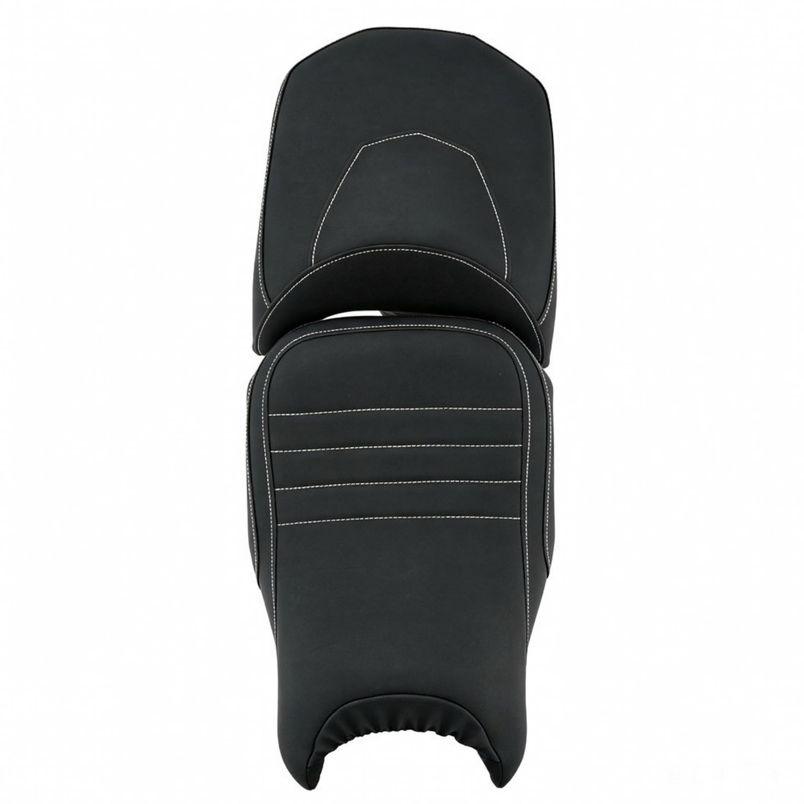 Cojín Asiento para cicleta con Estructura Dos Secciones y Relleno Confortable para R1250GS con Superficie Cuero PU y Costuras Blancas para Turismo