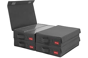 Best Cassette Case Storage Box: 192-Capacity Stackable Cassette Rack