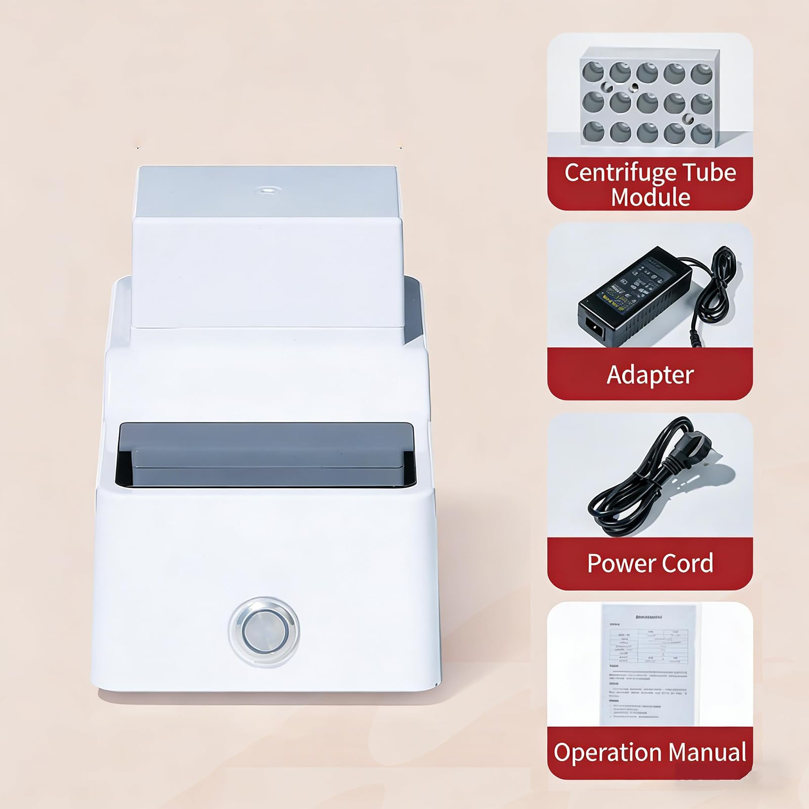 Incubadora de baño seco con tapa, calentador digital de bloque de laboratorio de 120 W, 9 puntos programables, calibración rápida para investigación de temperatura constante, refrigeración o