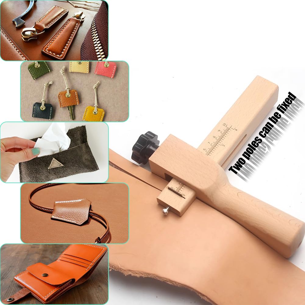 Taglierina Per Cinturini In Pelle - Utensile Regolabile Con Lame Di Ricambio - Foto 10