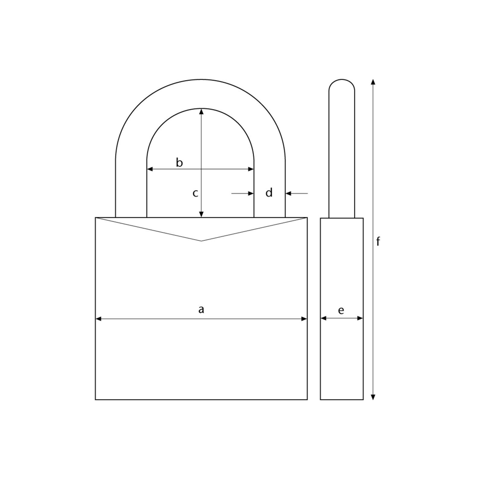 Abus 56572 - Candado de intemperie (aluminio)