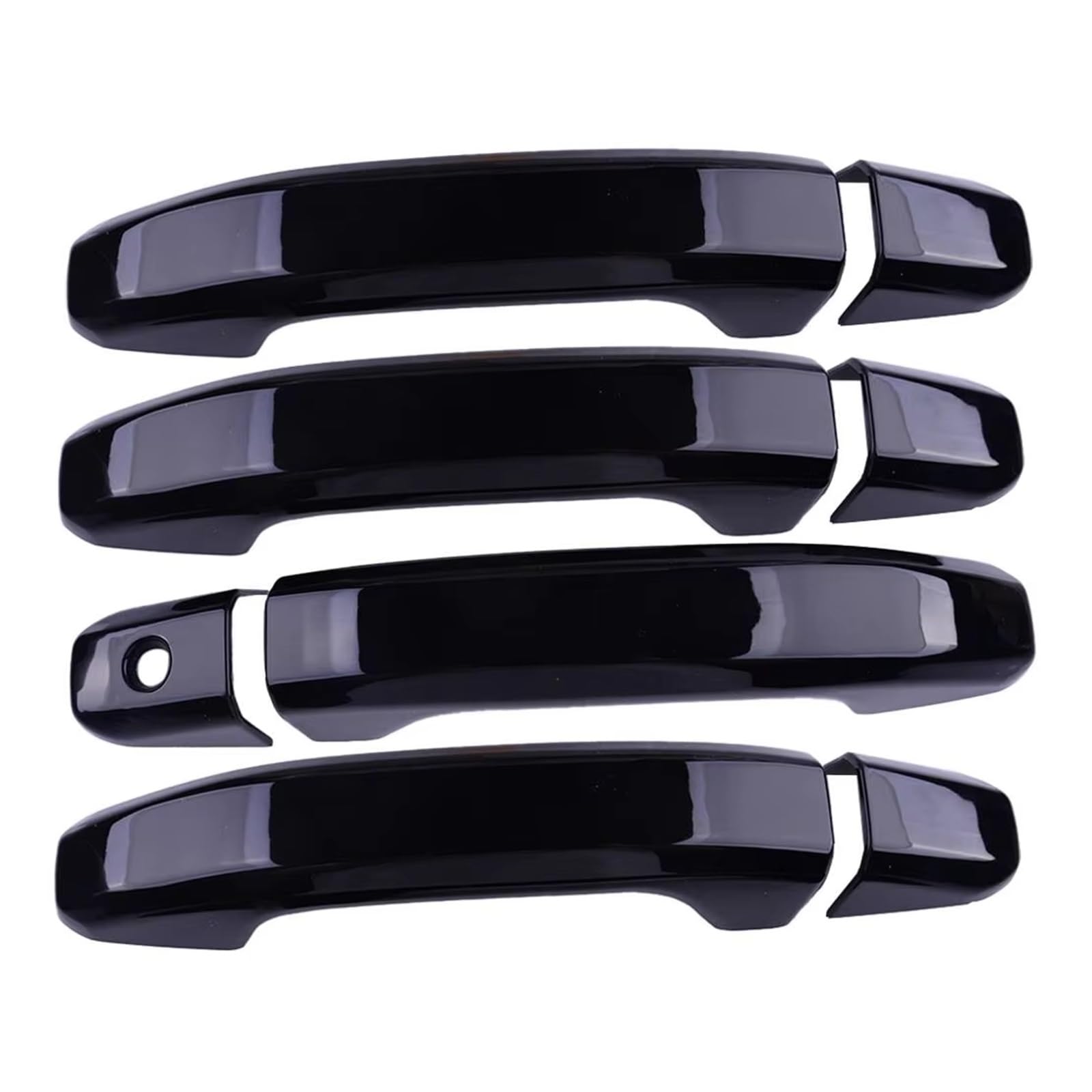 TRGDFDAA Door Handle Trims Covers Compatible with Chevy for Tahoe 2015 2016 2017 2018 2019 2020 2021 2022 2023 Car Exterior Door Handle Cover Cap with 1 Keyhole