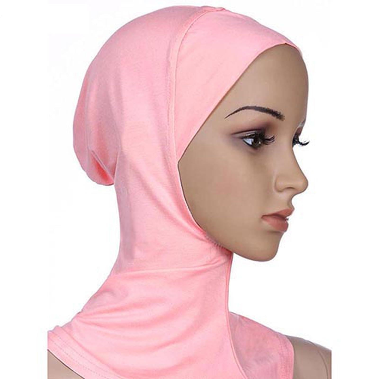 matumou Soft Color Women Full Cover Scarf Underscarf Neck Head Bonnet Hat