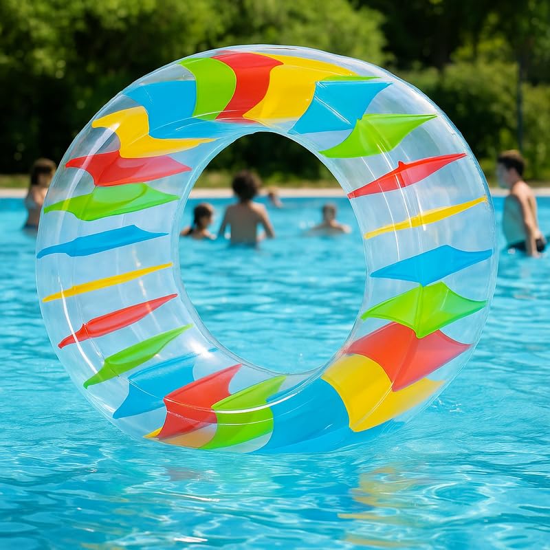 Flotador Rueda Hinchable 120cm para Niños y Adultos – Juguete Acuático Inflable para Piscina y Fiesta Infantil