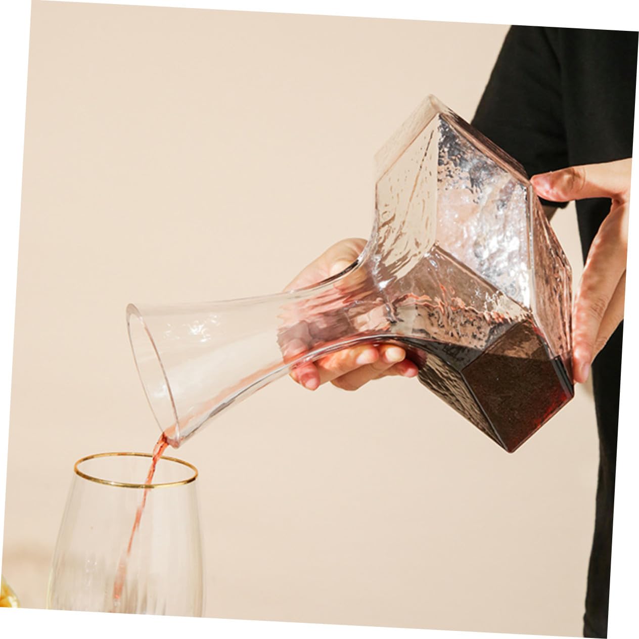 Healifty Decantador de Vino Rápido y Creativo Decantador para Uso Casa o Restaurante Hecho de Vidrio