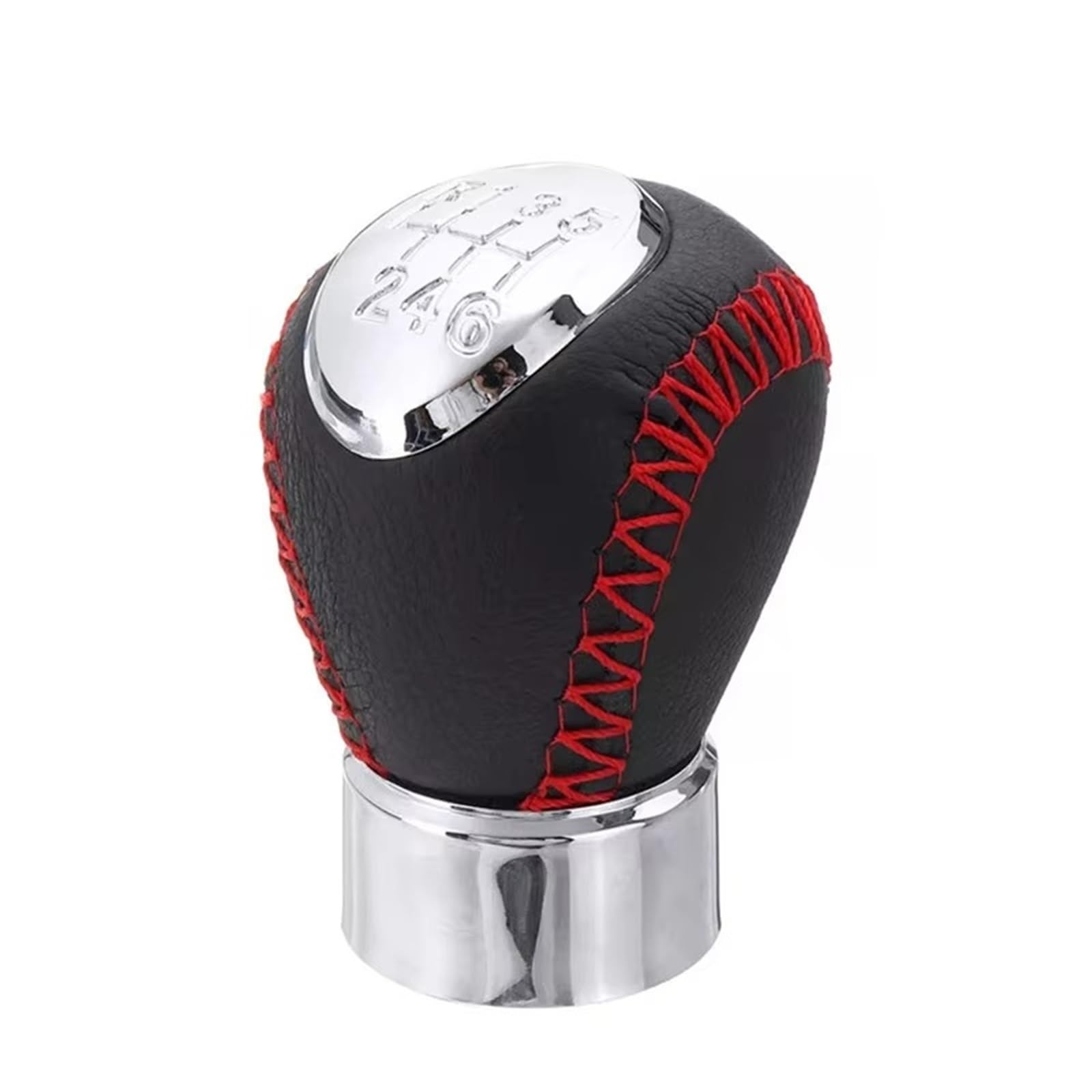 Lomgyhfd Red Stitch 6-Speed Replacement Parts Compatible With Mazda For Rx-8 2003-2008 2003 2004 2005 2006 2007 2008 For Xedos 6 1992-1999 5 6 For Speed ​​Mt Gear Shift Knob