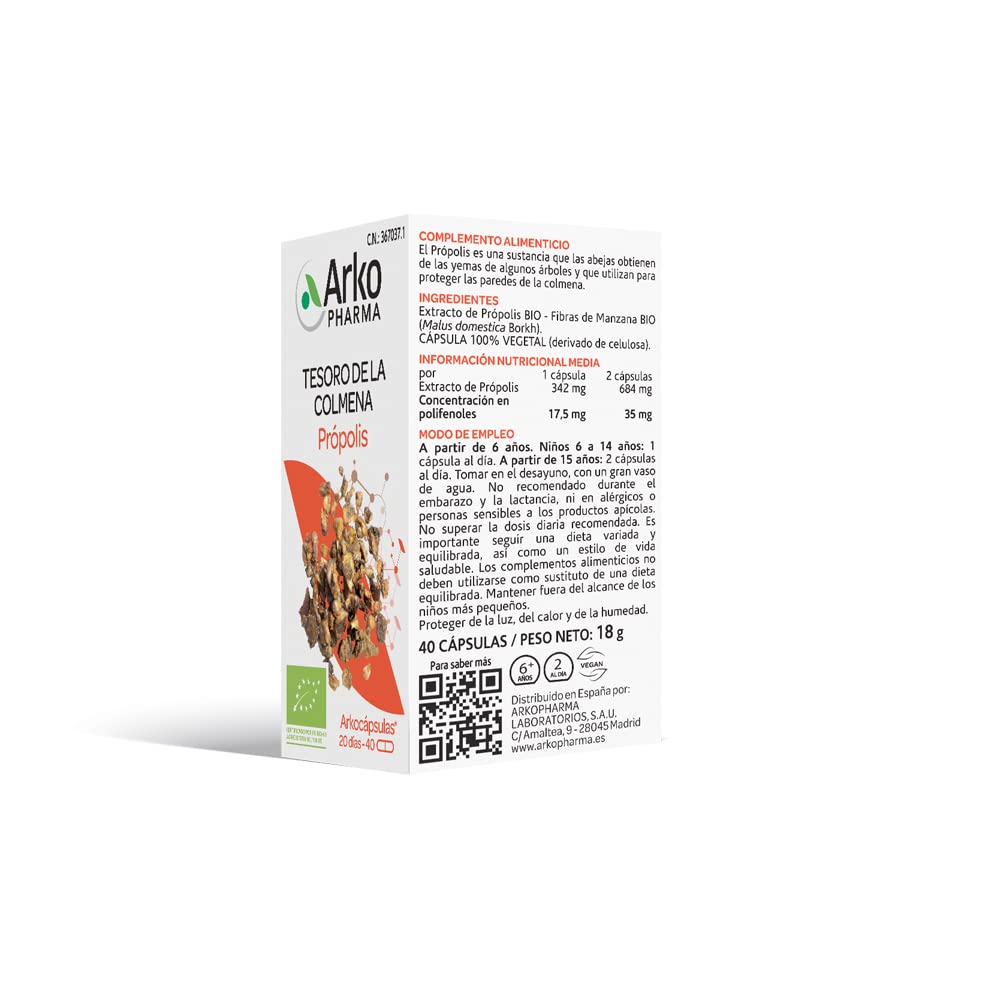 Arkopharma - Arkocápsulas Própolis BIO 2 Pack x 40