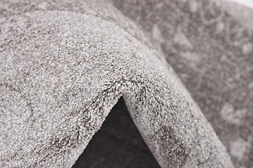 Miniatura 15 de Unique Loom La Jolla Collection Farmhouse, contemporáneo, botánico, tradicional, alfombra de área vintage, 8 x 10 pies, gris clarogris oscuro