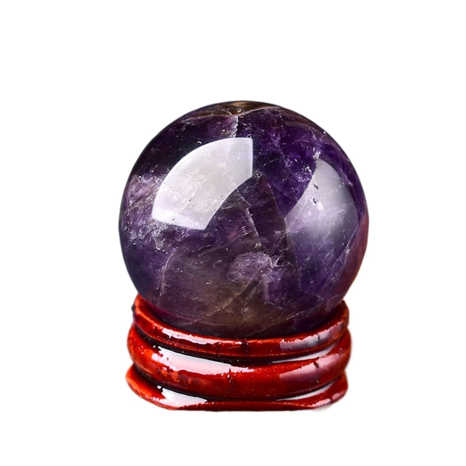 Esfera de amatista morada AMUCK decoracion zen para mesa de centro y rincon de meditación