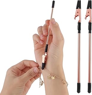 Yolev 2Pcs Jewelry Bracelet Helper Tool Fastening and Hooking Equipment for Necklace, Watch Band & Jewelry Clasps, Zippers, and Closures