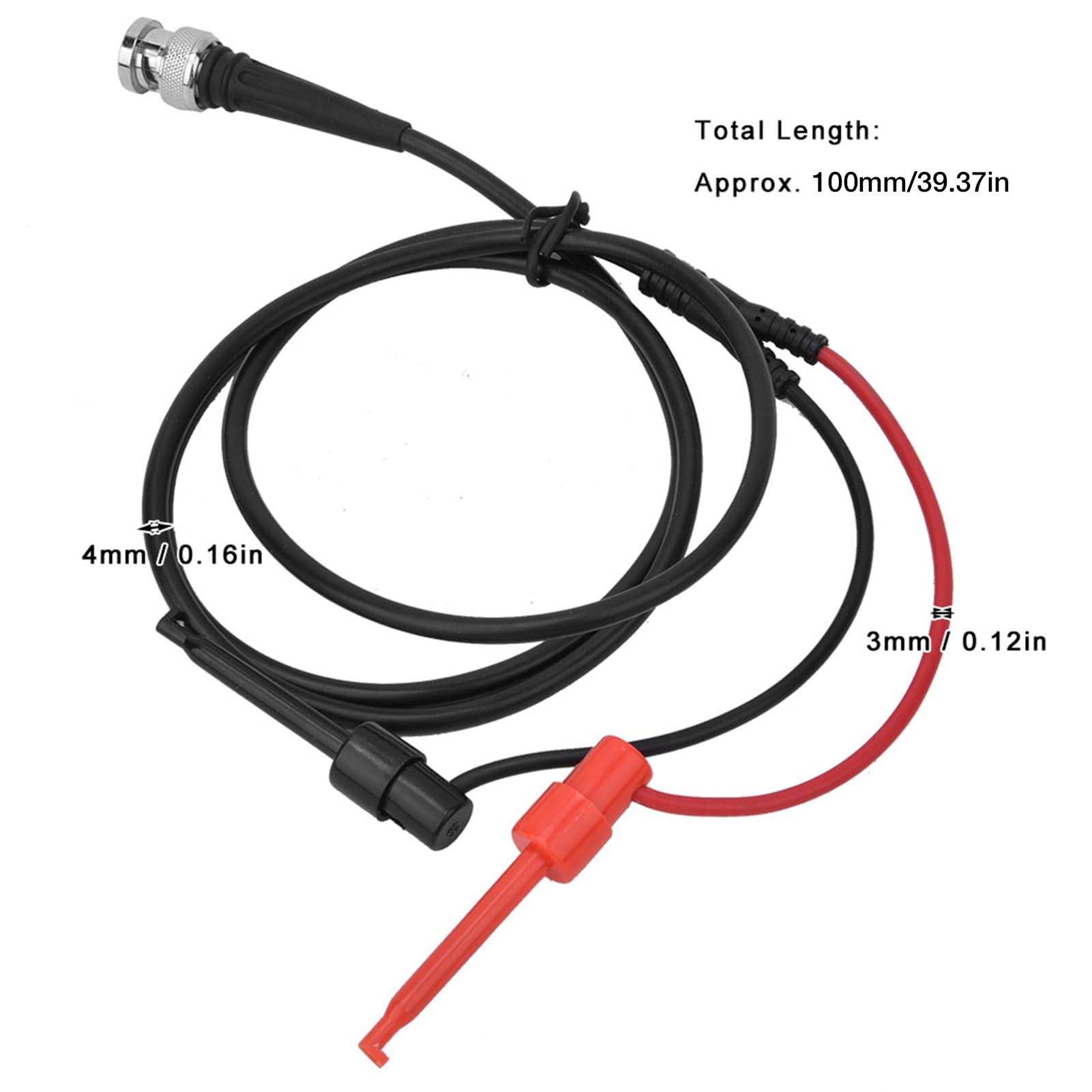 BNC Test Leads Q9 Male Plug to Dual Test Hook Test Lead Line Oscilloscope Probe Test Leads for Oscilloscope Vehicle Maintenance