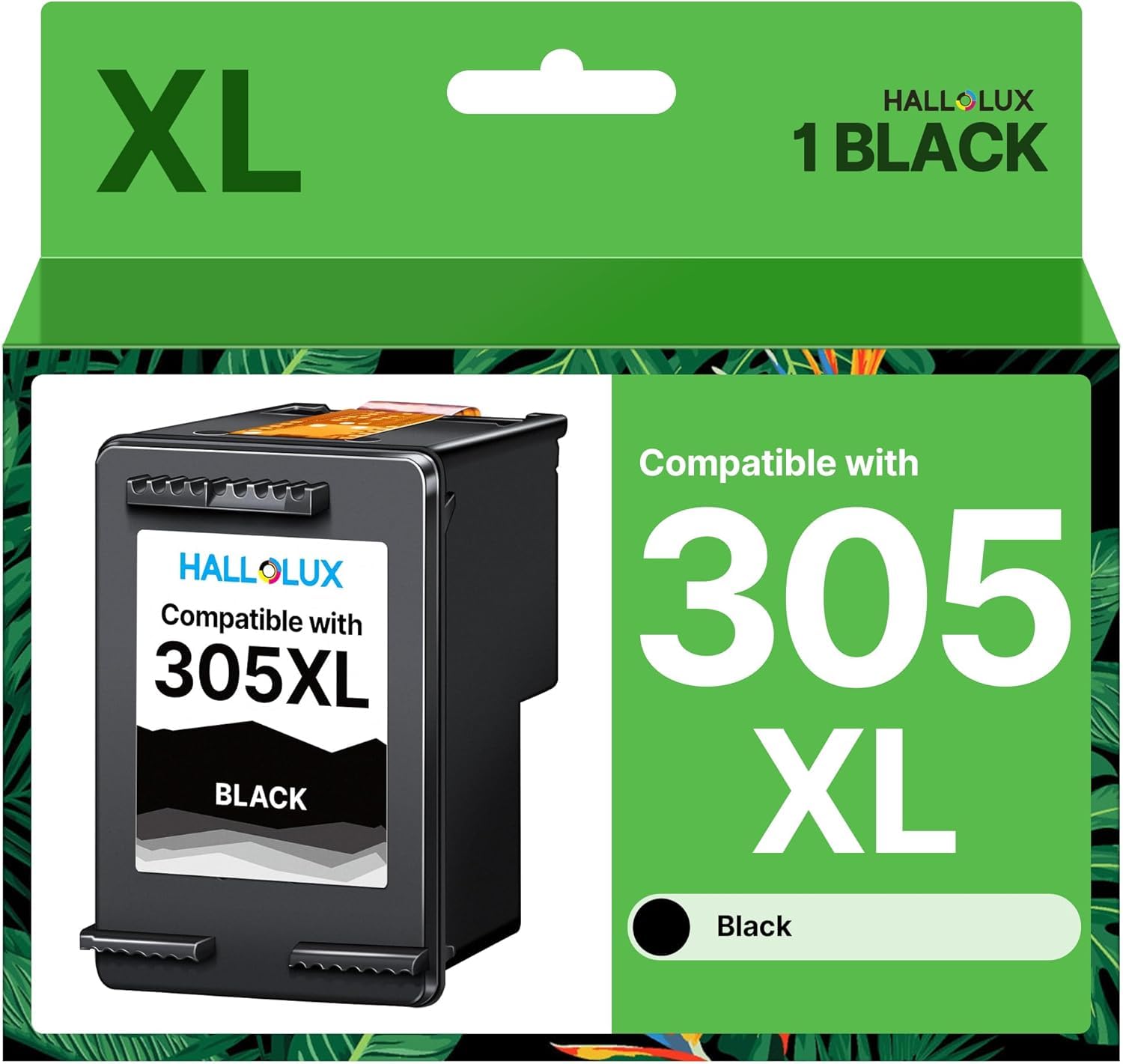 305XL Druckerpatronen Schwarz Kompatibel für HP 305 Schwarz mit Deskjet 2820e Patronen 2700 2710 2720e 2724 4120 4120e 4110 4110e Envy 6000 6020e 6032 6032e 6400 6420 6420e 6432 (1 Pack)