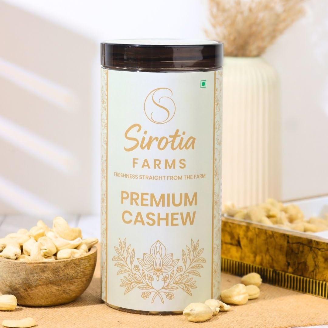 Sirotia Farms Premium Whole Cashews (Kaju) 500g | W320 Grade, Jumbo Size | Rich in Protein & Healthy Fats | 100% Natural, Fresh & Crunchy | Nuts & Dry Fruits 3
