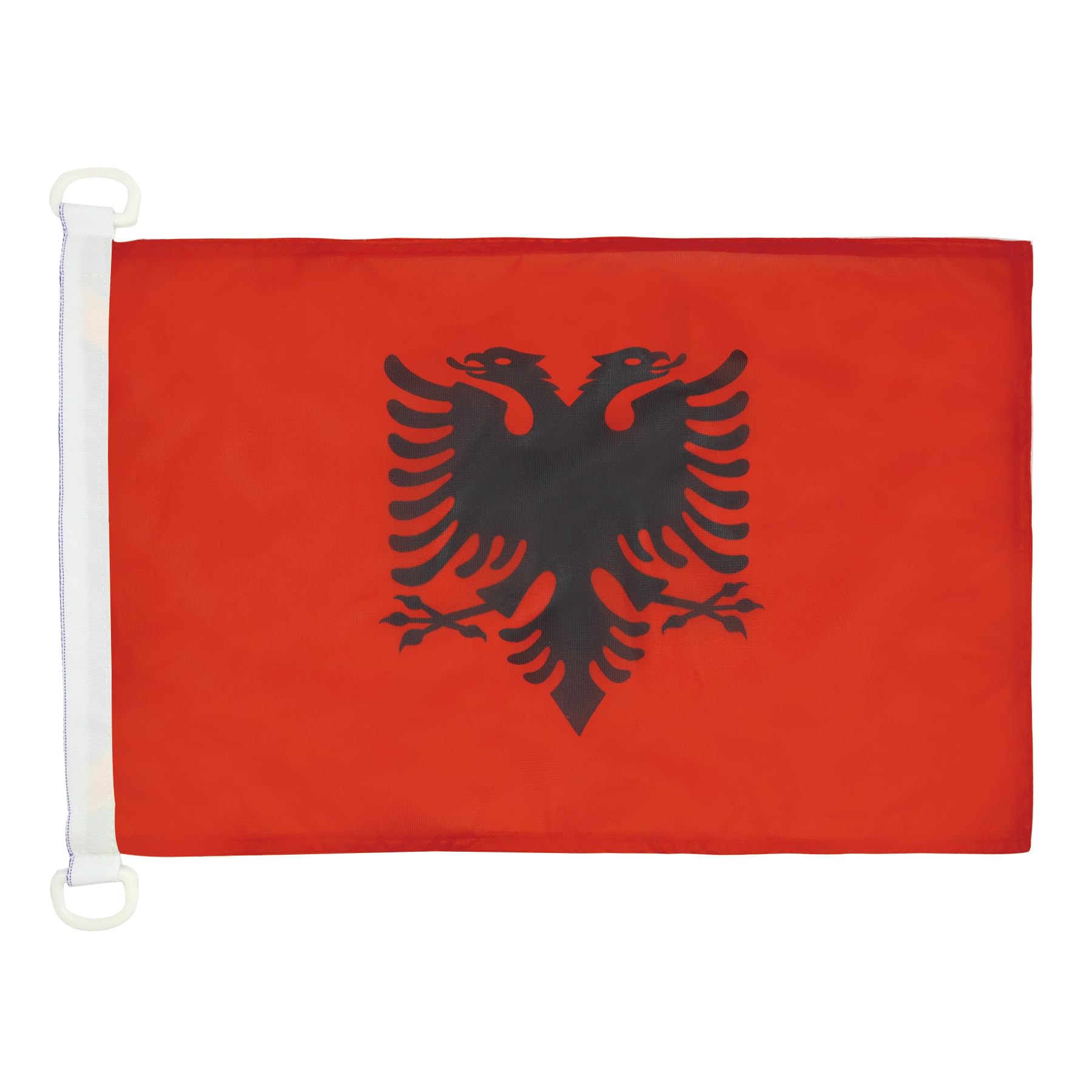 AZ FLAG Bandiera Navale Albania 45x30cm - Bandiera Maritima Albanese 30 x 45 cm speciale Nautismo, Padiglione Nautico