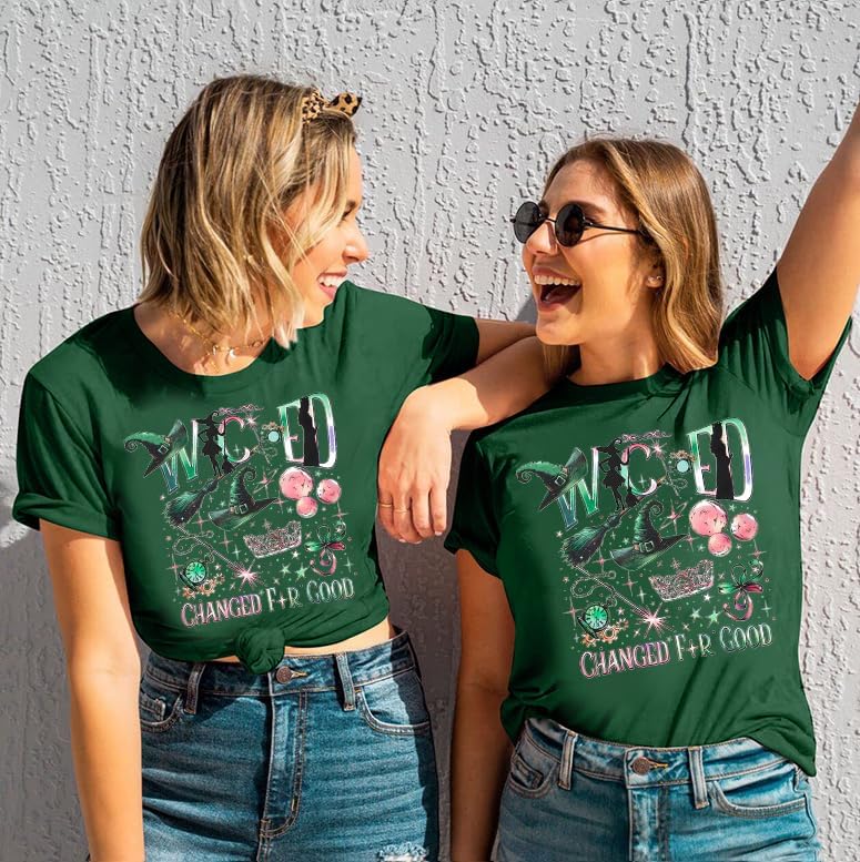 Musical Shirt Women Witch and Princess Changed for Good Shirts Musical Movie Fan Gifts Tee Casual Short Sleeve Tops - Image 5