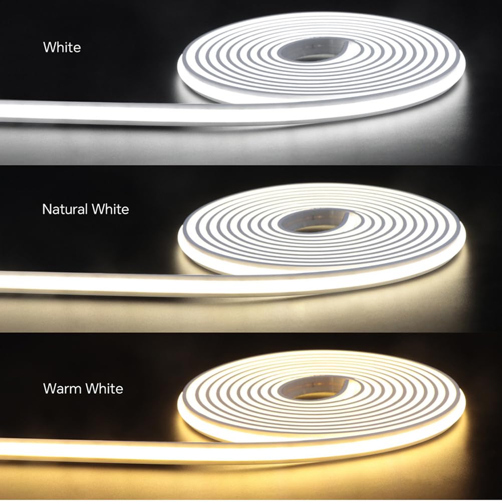 Bande LED 5m 24V 280 LED/m avec fiche Bande LED avec variateur tactile et à balayage de la main Auto-adhésive 3000K blanc chaud Panneaux acoustiques Éclairage LED IP65 étanche pour armoires,4500k,5M