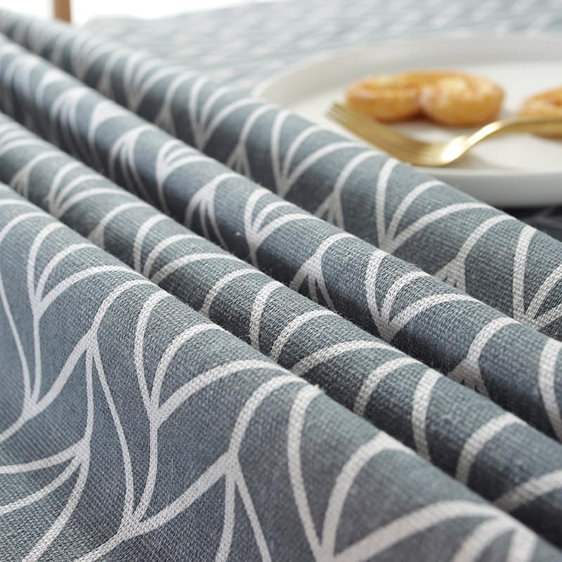 Miniatura 4 de Mantel rectangular de pastoral con borlas, mantel de algodón y lino, resistente al polvo y a las arrugas, lavable, decoración de granja, picnic y