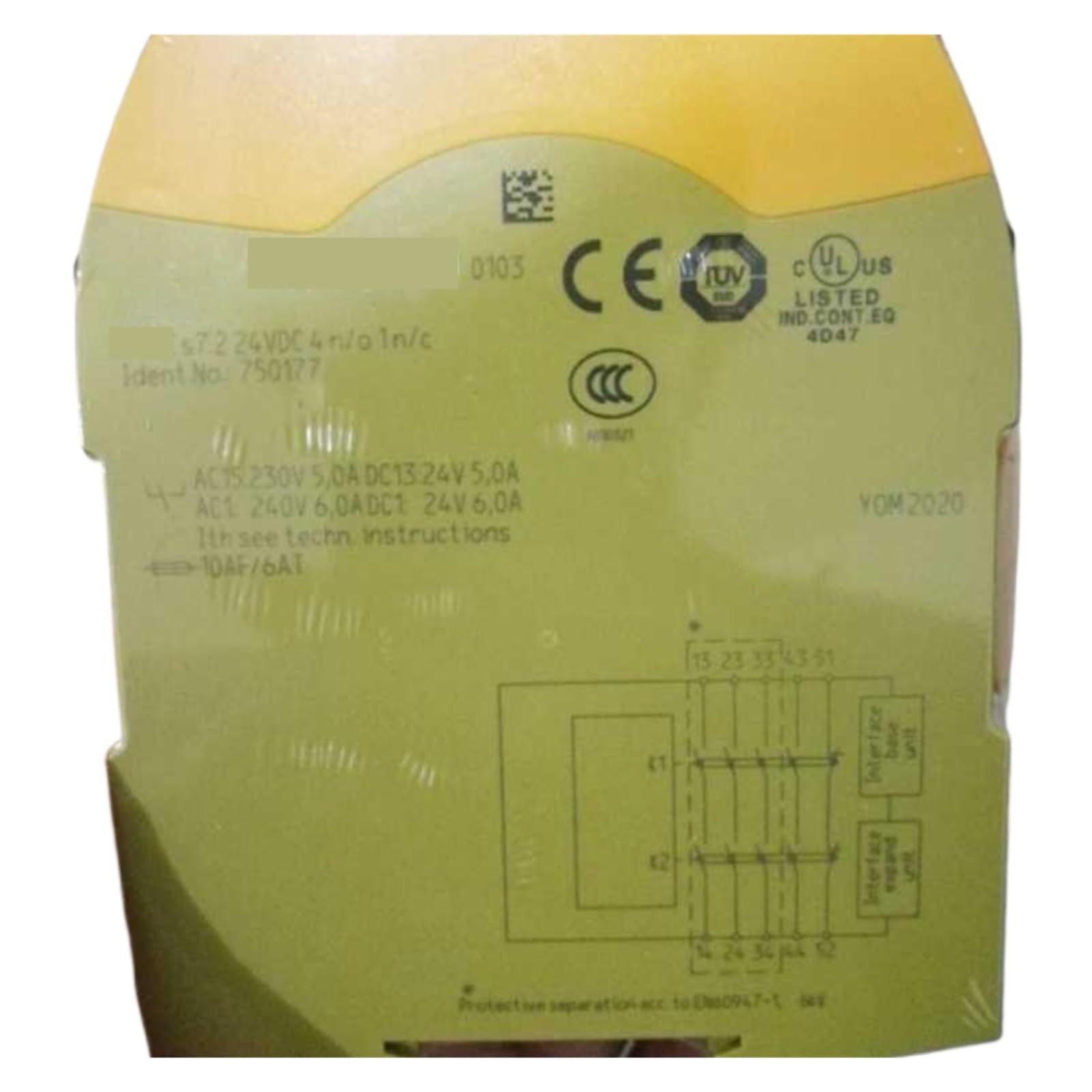 ZVQYSGIW S7.2 750177 24VDC 4N/O 1N/C Relay Module
