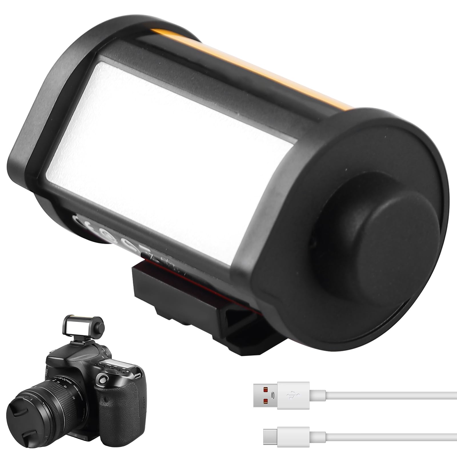 Mini luz magnética para cámara LED, mini luz de relleno LED, portátil, recargable, con 3 temperaturas de color y soporte en frío para fotografía y videografía