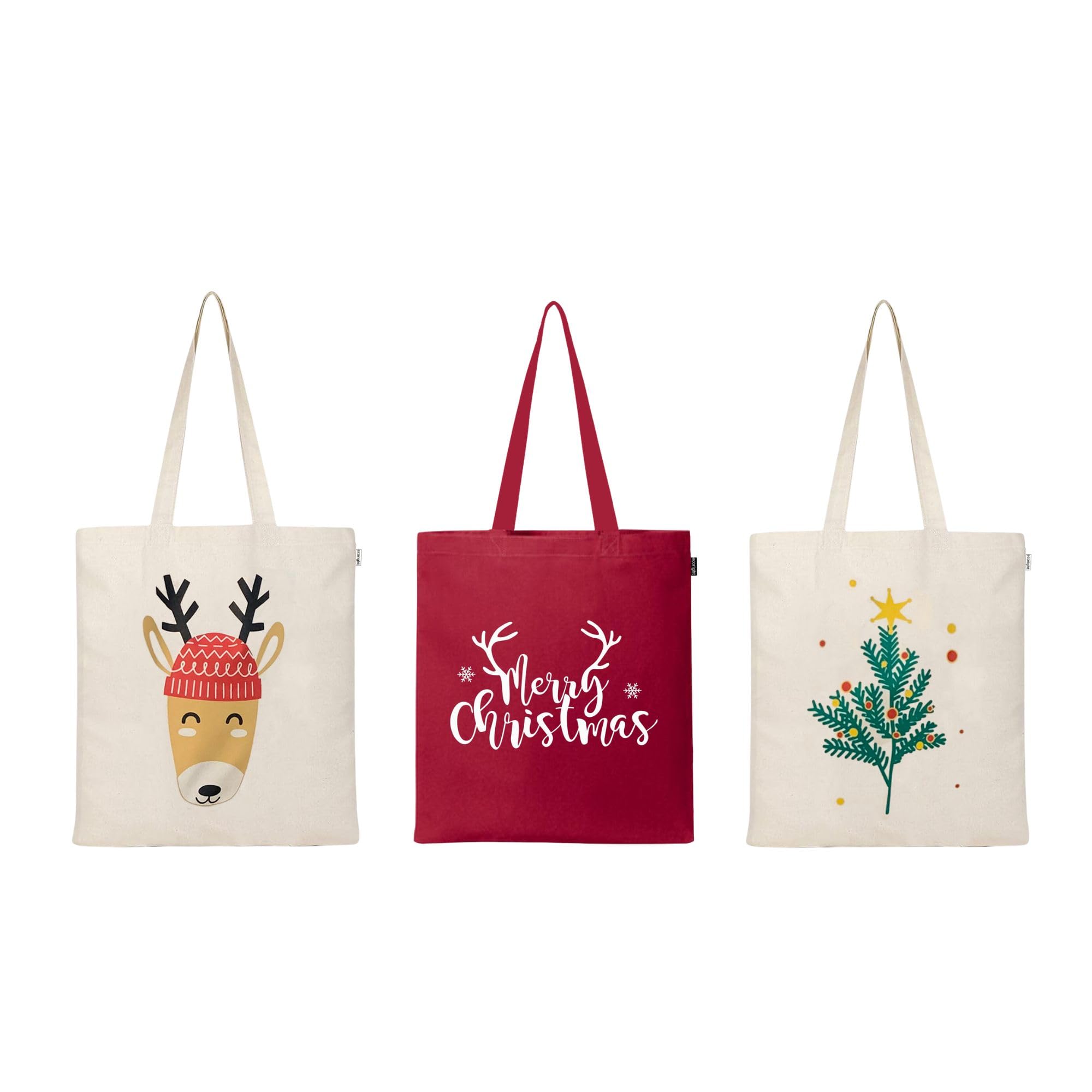 Eco Right Aesthetic Canvas Tote Bag for Women, Reusable Cotton Tote Bag for School, Grocery, Shopping, Beach & Gifts for Women โ image 1