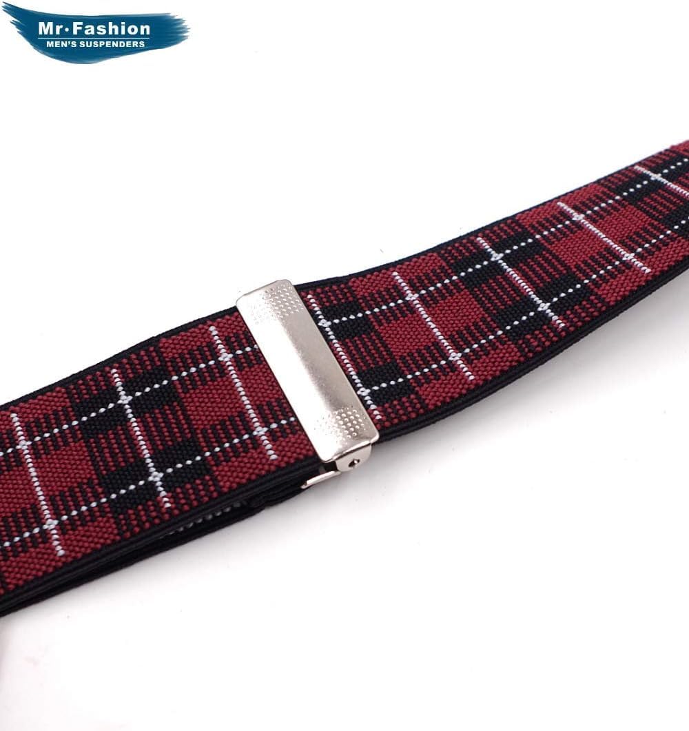 Bretelle da uomo, Pantaloni eleganti da uomo classici in stile Y for adulti con 6 clip