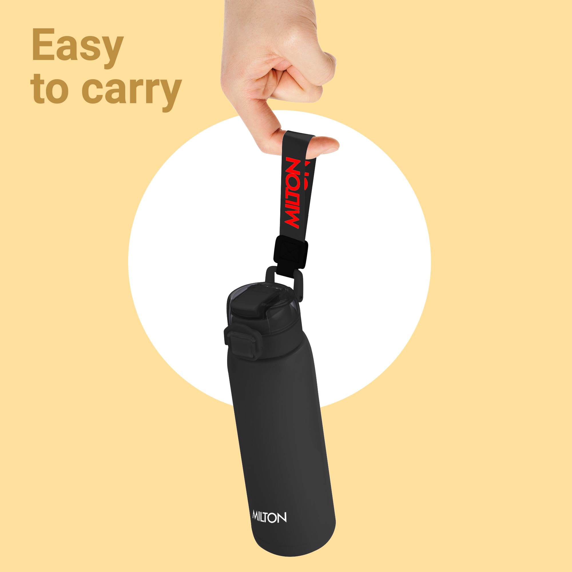 Milton Twiniq 900 Thermosteel Water Bottle - Hot & Cold -5