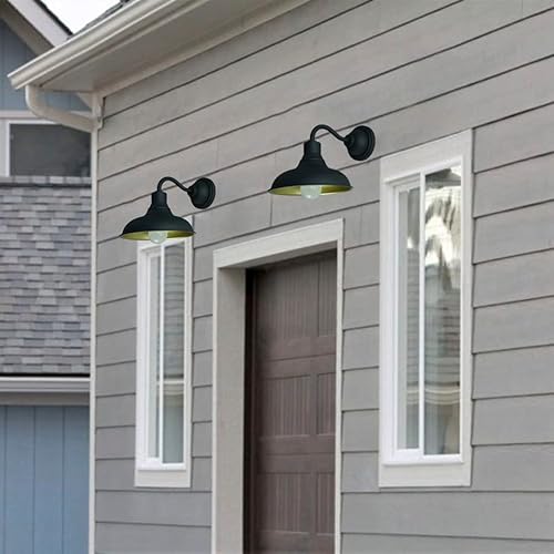 Miniatura 5 de Lámpara de pared frontal de cuello de cisne, aplique de pared rústico de granja, luz de granero para montaje en pared exterior e interior, 8