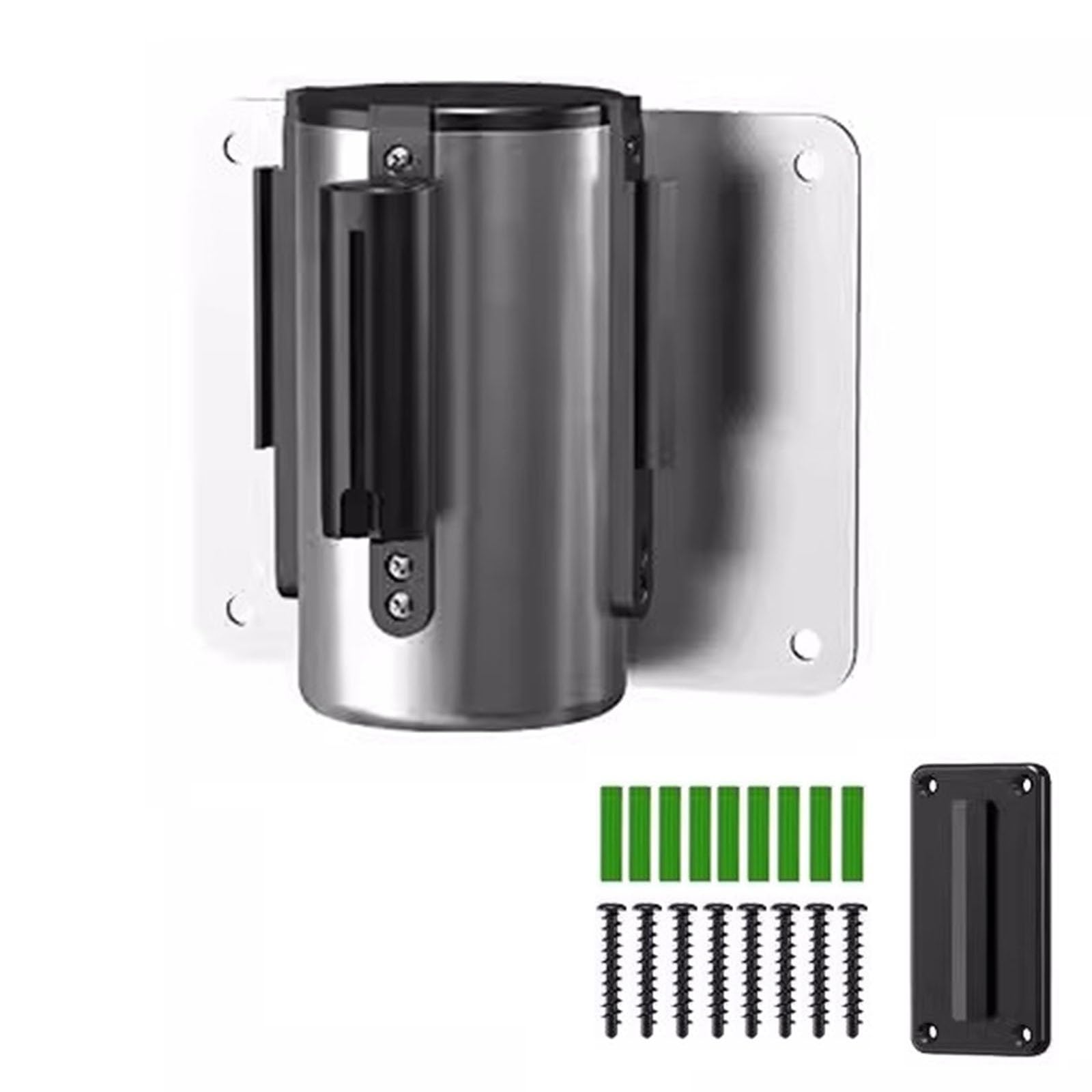 cinta de señalización, Barrera de pared control multitudes con cola seguridad retráctil cinturón rojo 2M/3M/5M(B,5M/16.4FT)