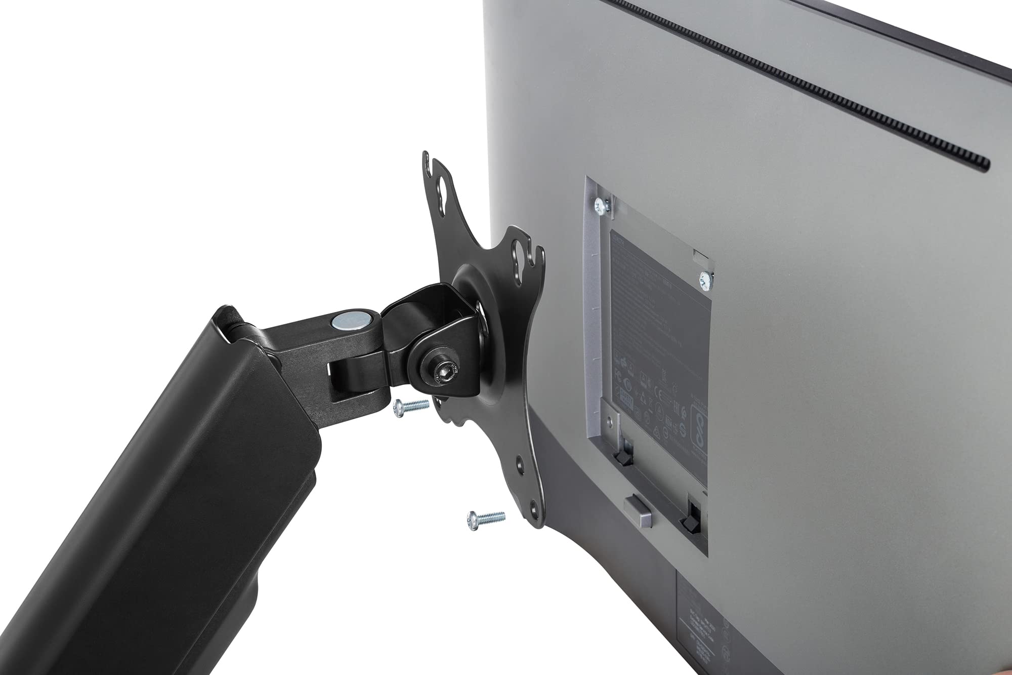 DIGITUS Soporte de Pared para Monitor con Muelle presión de Gas y Brazo Giratorio - para Pantallas 15-32" - 9 kg Carga máx. - VESA máx. 100x100 - Giratorio, inclinable, rotativo y Regulable en Altura
