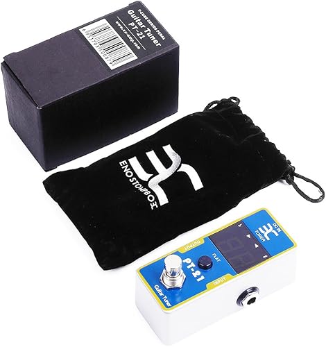 Miniatura 3 de EX Pantalla LED de alta definición True Bypass sintonizador de pedal de guitarra eléctrica con calibración de tono y afinación plana