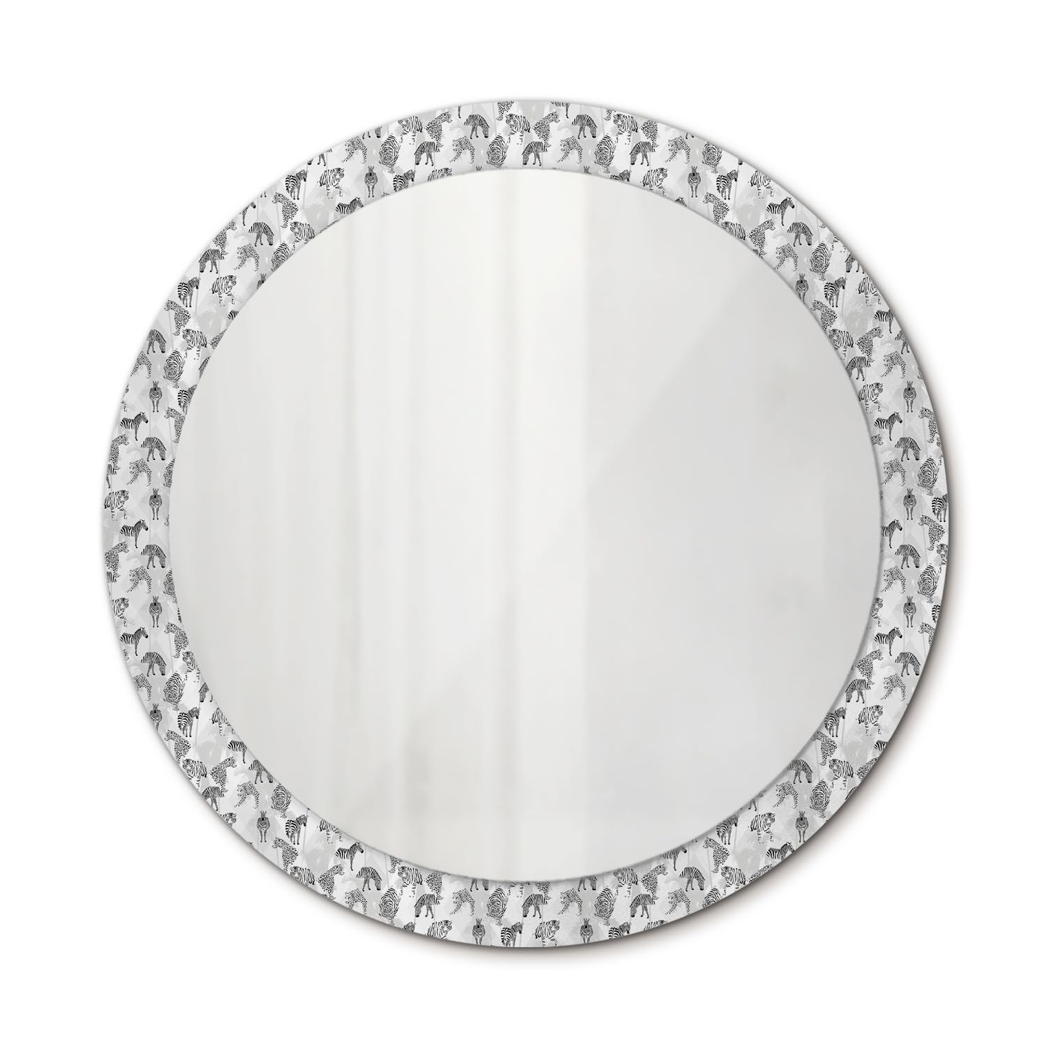 Miroir decoratif moderne 90cm tigre pour salon et chambre