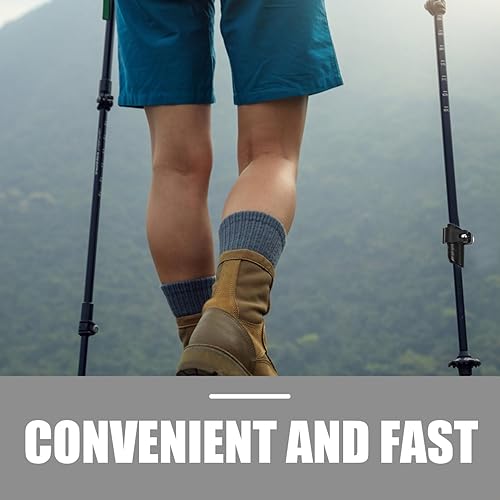 Miniatura 3 de Gatuida Trekking Pole Lock 18-16MMTrekking Pole Clip ajustable Escalada Stick Poste Cerradura externa Bastón Cerradura rápida para