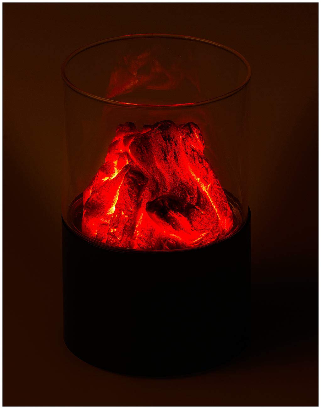 Carlo Milano LED Feuer: Mini-Dekofeuer mit Flackerlicht, Sichtglas,  batteriebetrieben (Knstliches Feuer LED, Tischfeuer, Vulkan) : Amazon.de:  Kche, Haushalt & Wohnen
