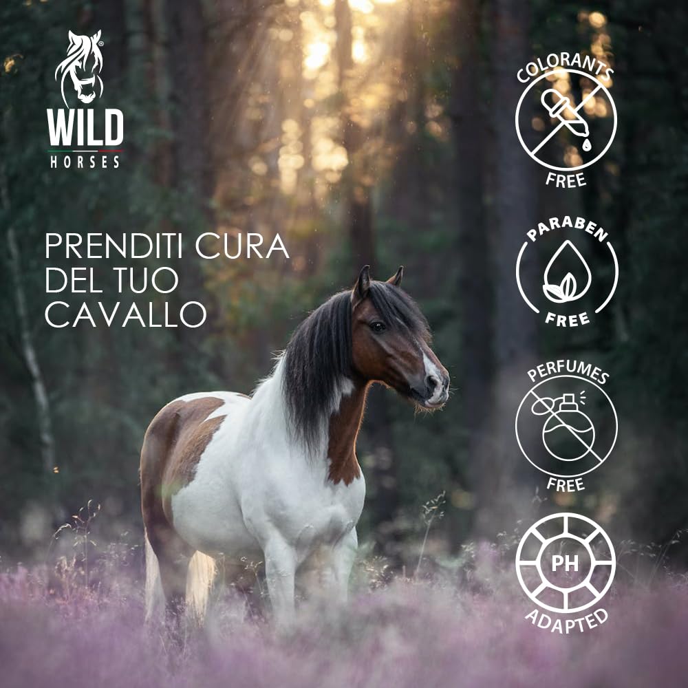Wild Horses | Balsamo Cuoio & Pelle con Cera d'Api, Restituisce Lucentezza ed Elasticità, per Cuoio e Selleria, 500g, Made in Italy