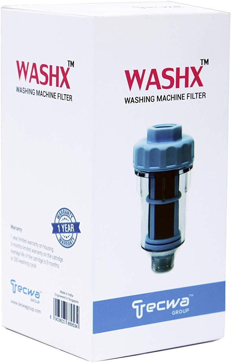 Tecwa Washx-Washing Machine Filter with Hard Water Protection