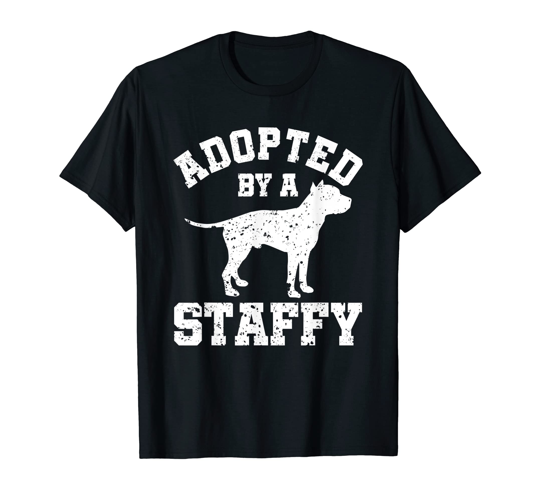 Staffordshire Bull Terrier GiftsAdopted By A Staffy Staffordshire Bull Terrier T-Shirt