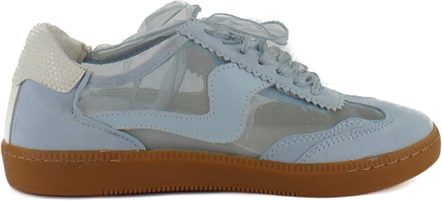 Ice Blue Mesh Notice Mesh Sneakers by DOLCEVITA - Image 6