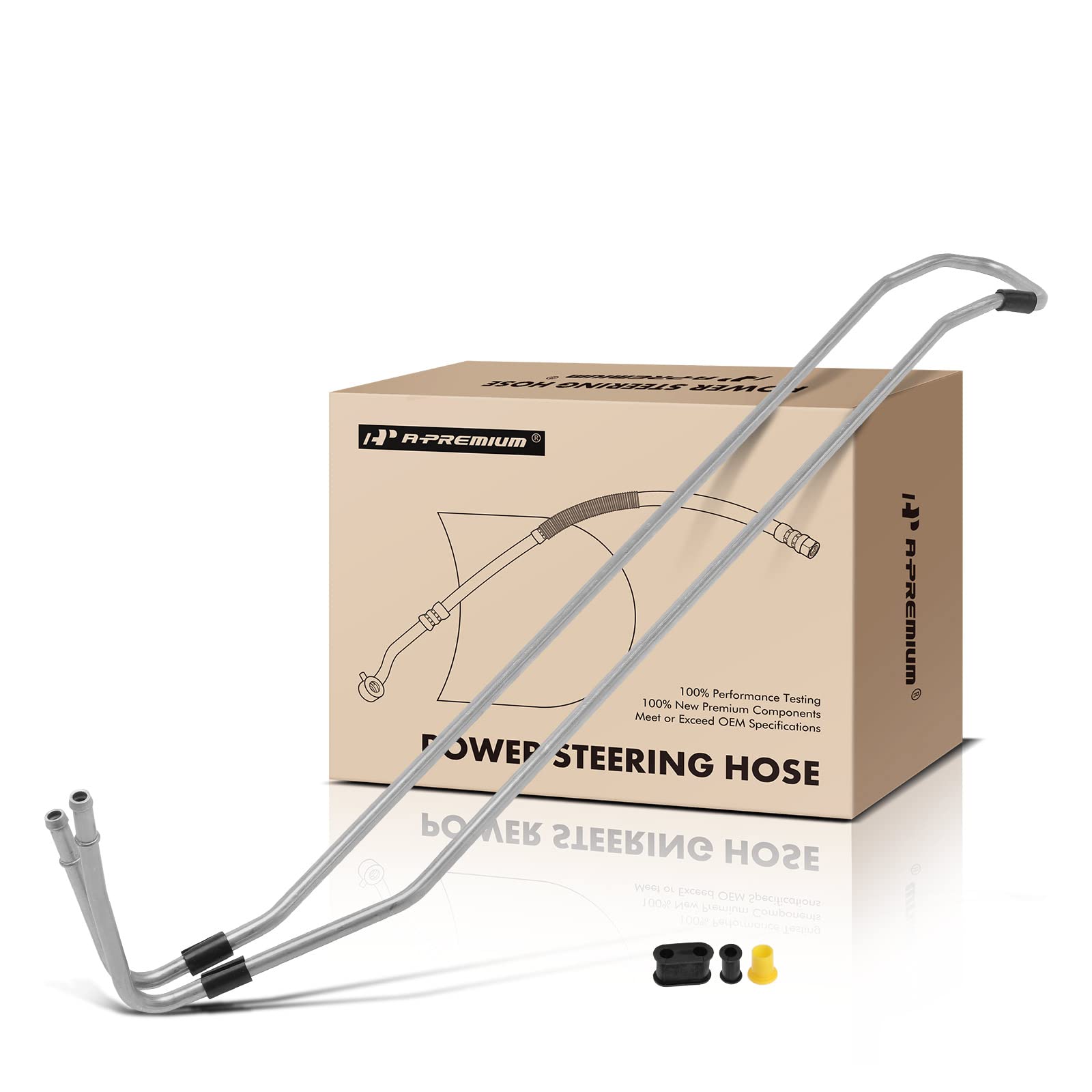 A-Premium Power Steering Hose Return Hose Line Assembly Compatible with Cadillac CTS 2004 3.6L, CTS 2005-2007 2.8L/3.6L, Cooler Tube, Gear/Rack Pinion To Reservoir