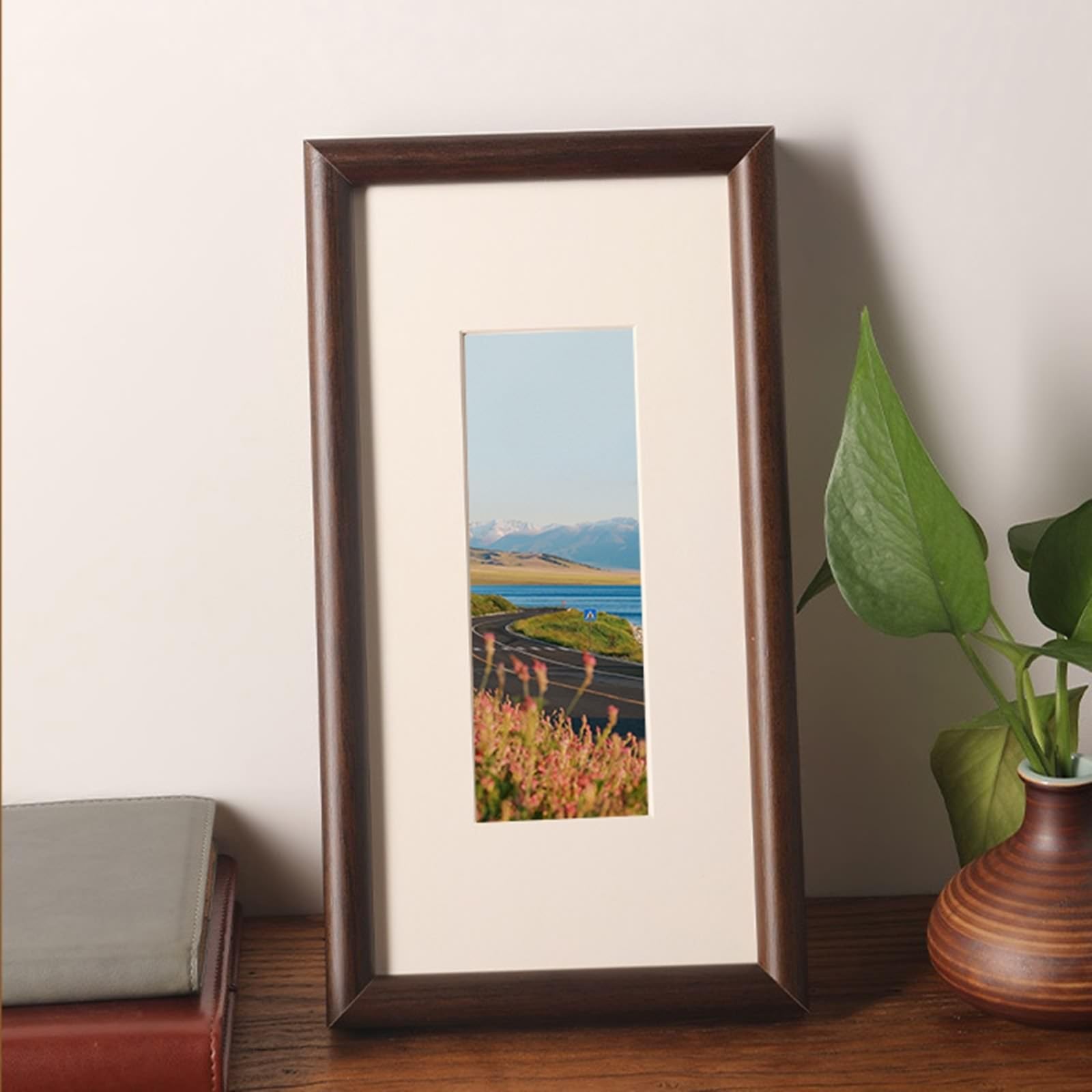 KTKDE Cornice in legno da 30,5 x 45,7 cm, con passepartout