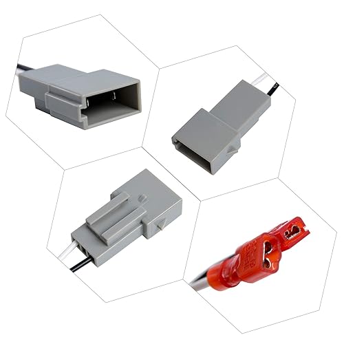 Miniatura 7 de HSTECH 72-6514 2 pares (paquete de 4) arnés de cableado de cable de cable para vehículos Chrysler Dodge Altavoces, adaptador de conector de enchufe