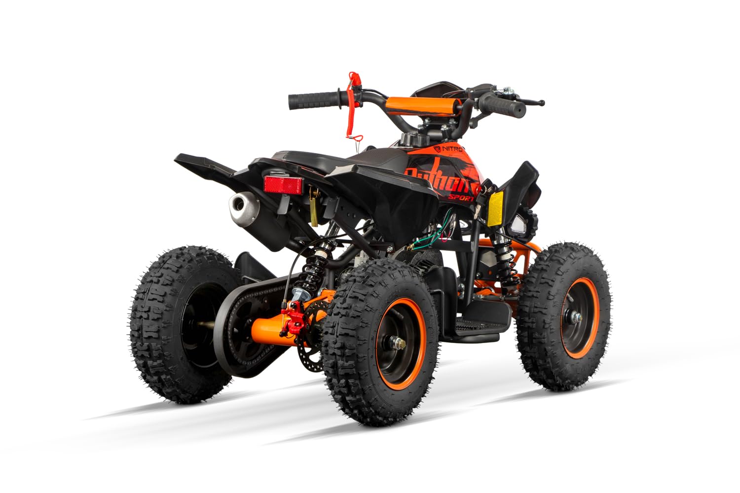 Python Sport X-Tire 49cc Mini Kinderquad 6 Zoll 2-Takt Automatik Quad Drossel Easy Starter (Grün)