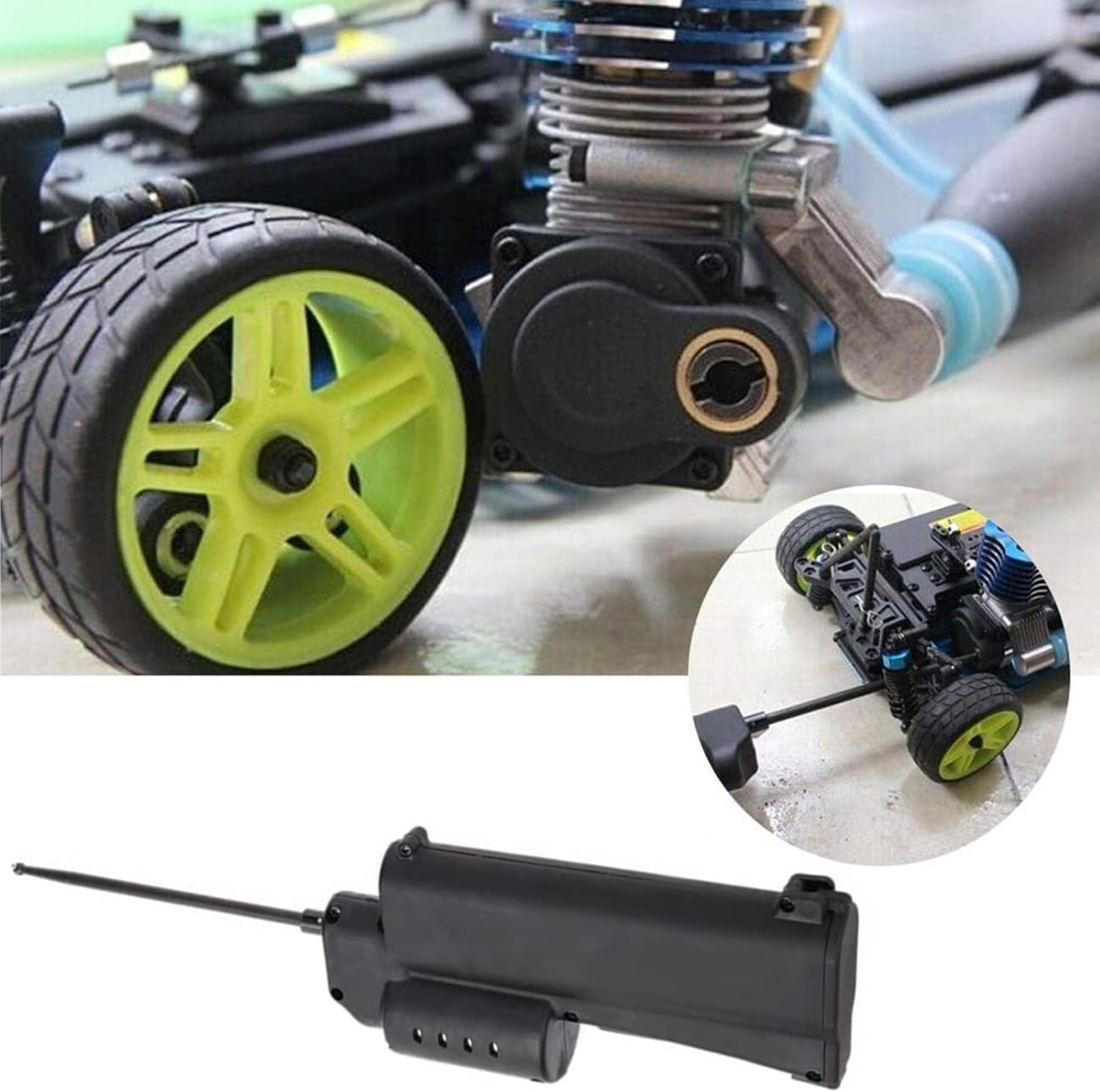 RC Handheld Power Starter,70111 Electric E-Start Drill Backplates Cover Drill Start Wand for SH Vertex 16 18 21cxp RC Nitro Engine Parts (Note:Without Batteries and Chargers).
